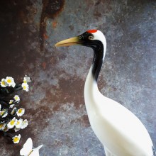 Tượng chim hạc men bóng dòng vintage rất hiếm của Noritake, ấn Nippon Toki Kaisha. Chế tác tinh xảo đến từng chi tiết. Hàng còn nguyên vẹn không tỳ vết.